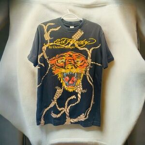 NWT Ed Hardy Rhinestone Tiger Top by Christian Audigier